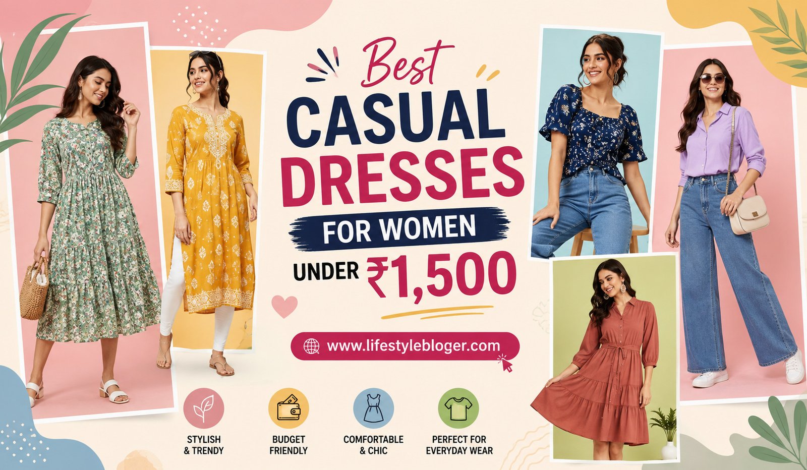 Best Casual Dresses for Women Under ₹1,500
