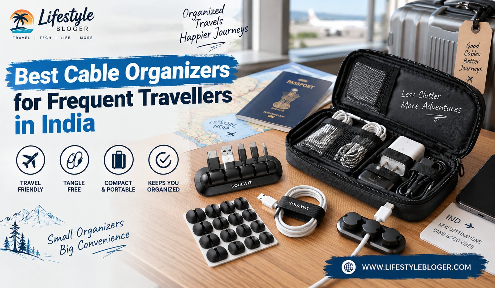 Best Cable Organizers for Frequent Travellers in India