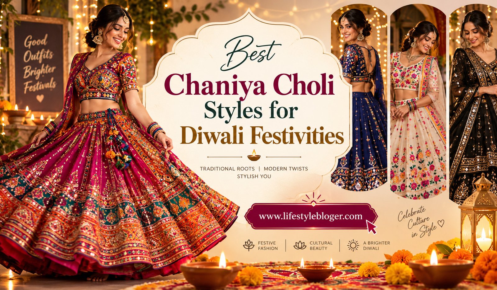 Best Chaniya Choli Styles for Diwali Festivities