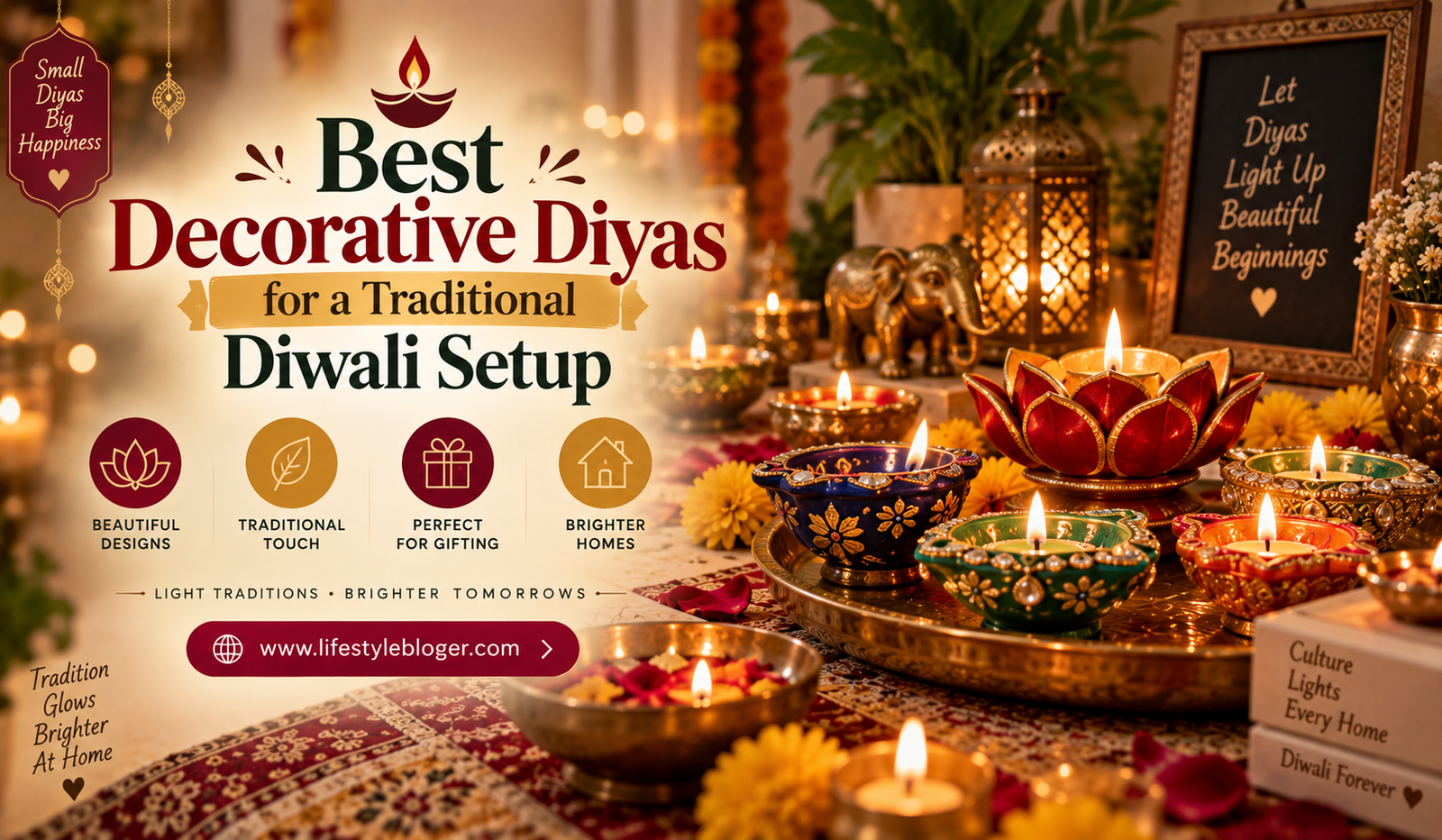 Best Decorative Diyas for a Traditional Diwali Setup