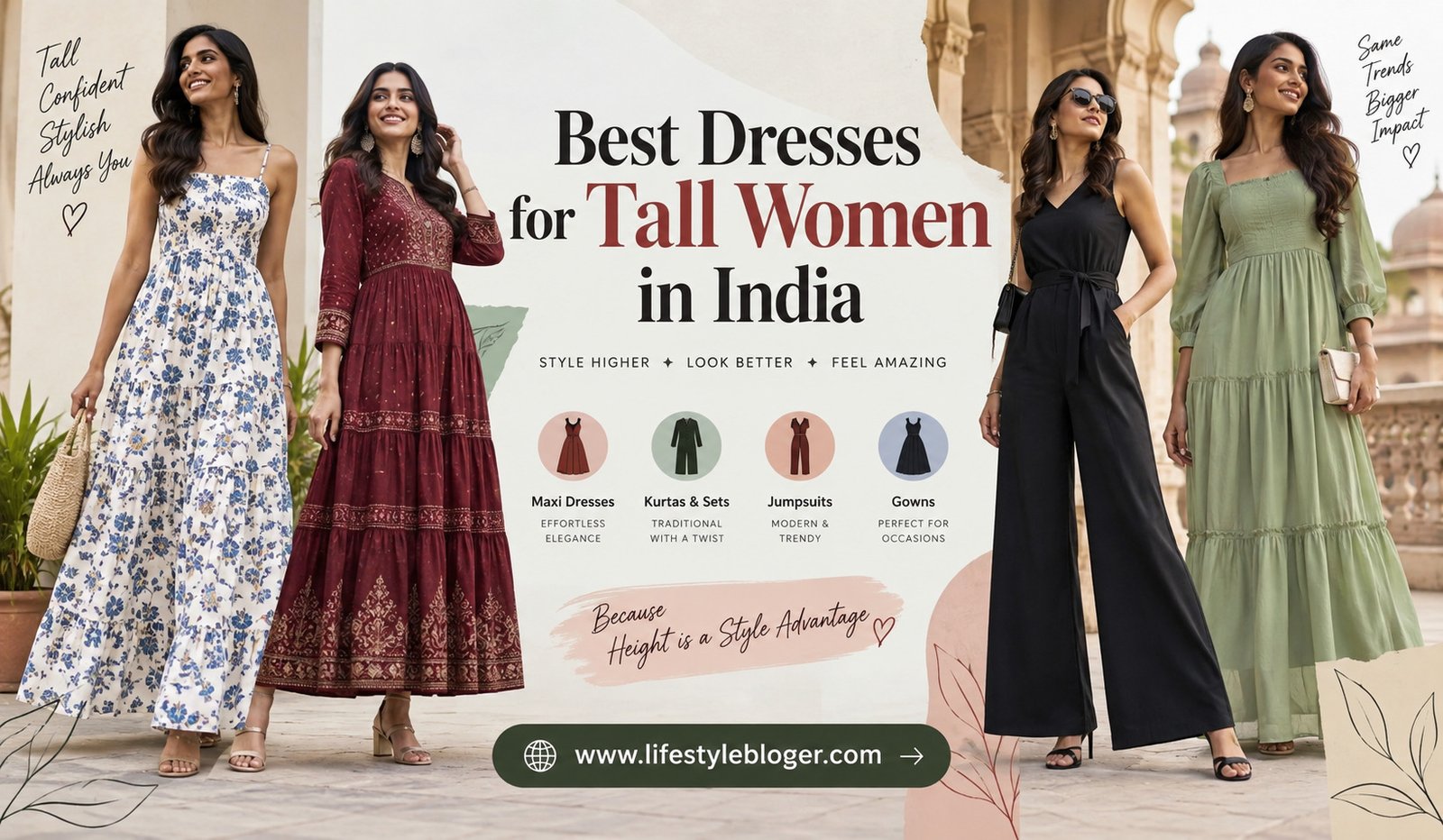 Best Dresses for Tall Women in India