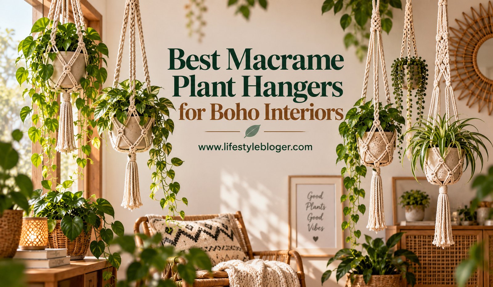 Best Macrame Plant Hangers for Boho Interiors