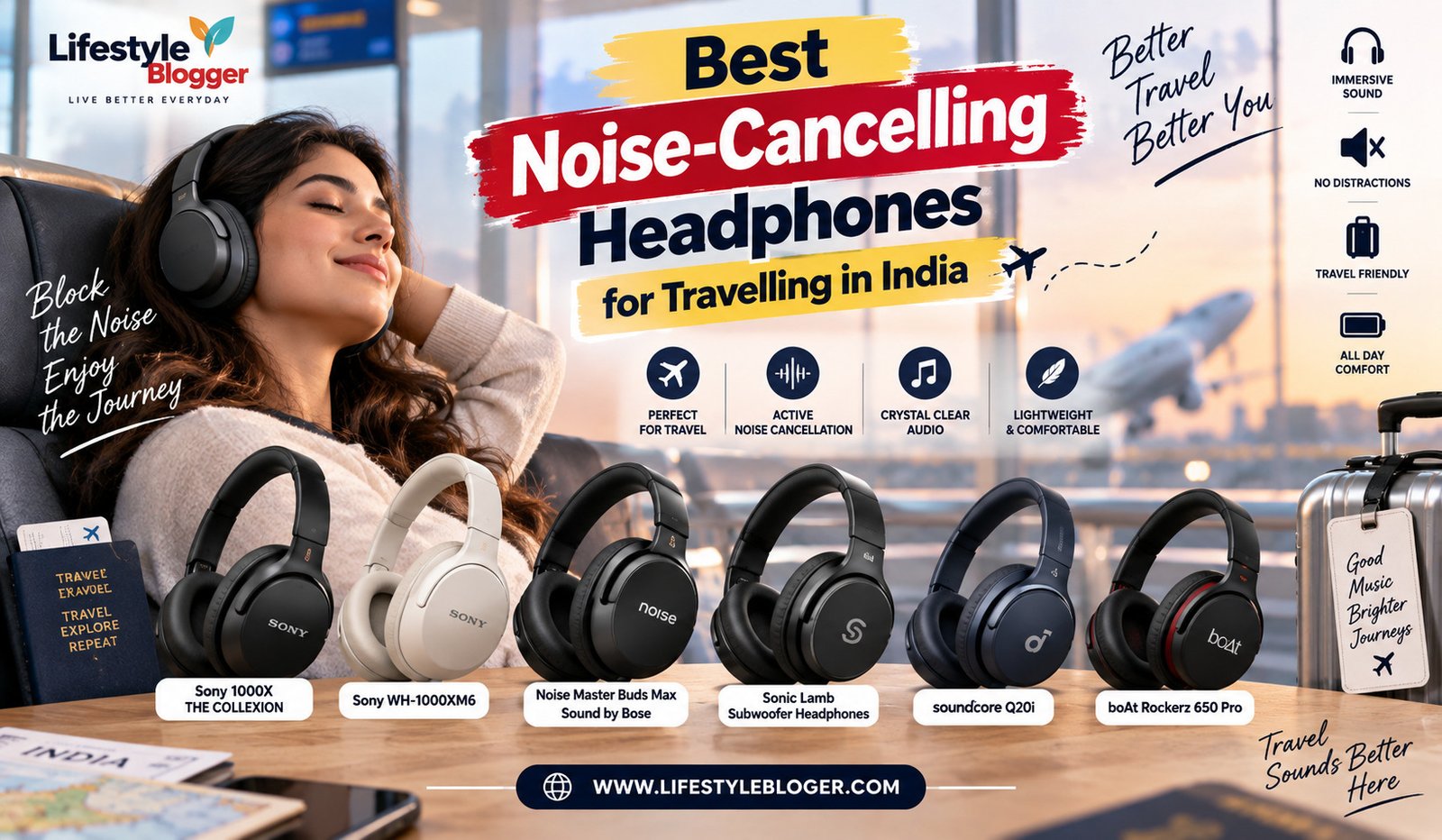 Best Noise-Cancelling Headphones for Travelling in India