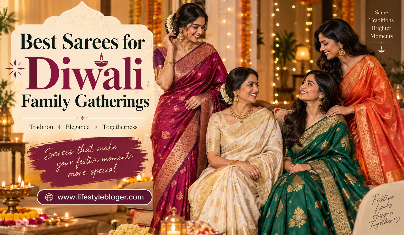 Best Sarees for Diwali Family Gatherings