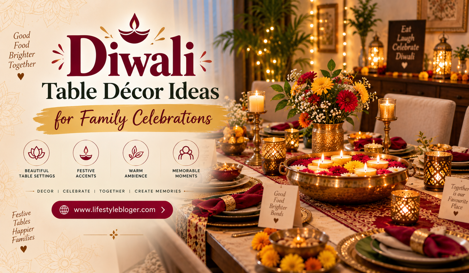Diwali Table Décor Ideas for Family Celebrations