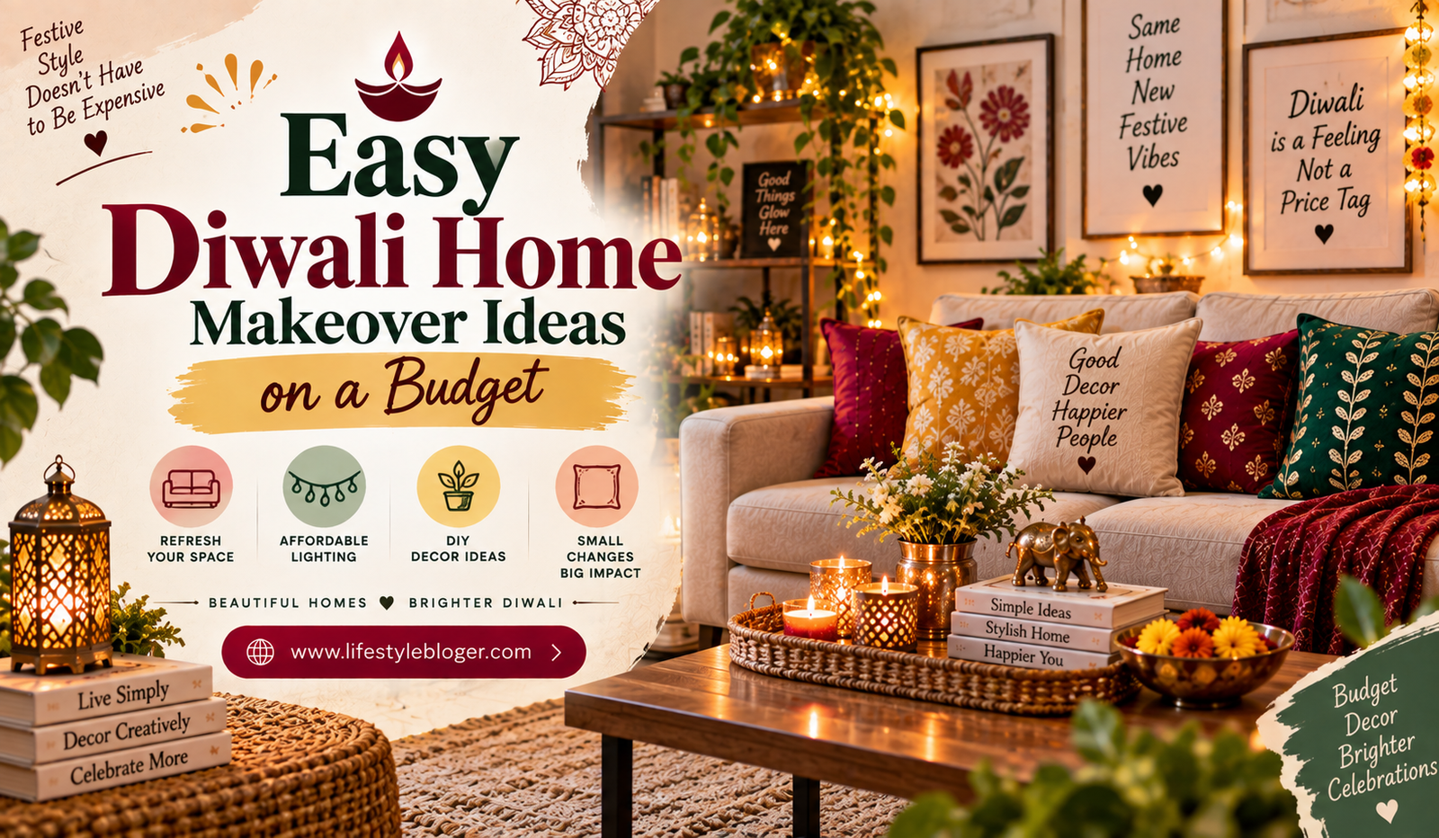 Easy Diwali Home Makeover Ideas on a Budget