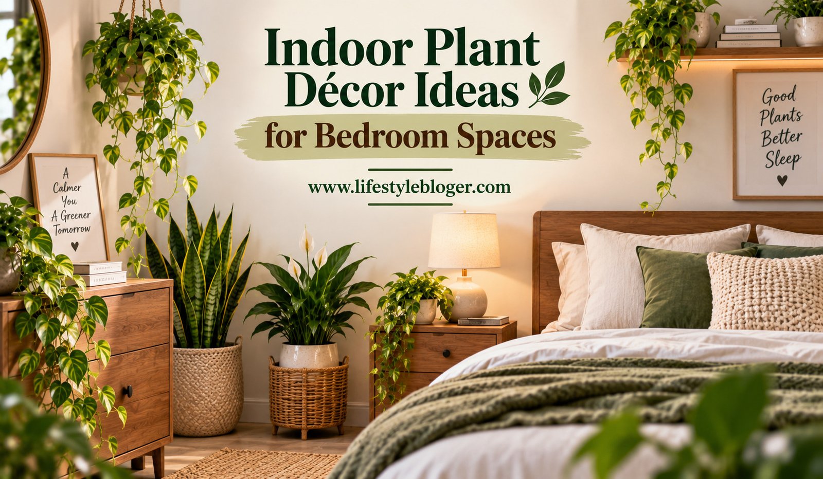 Indoor Plant Décor Ideas for Bedroom Spaces